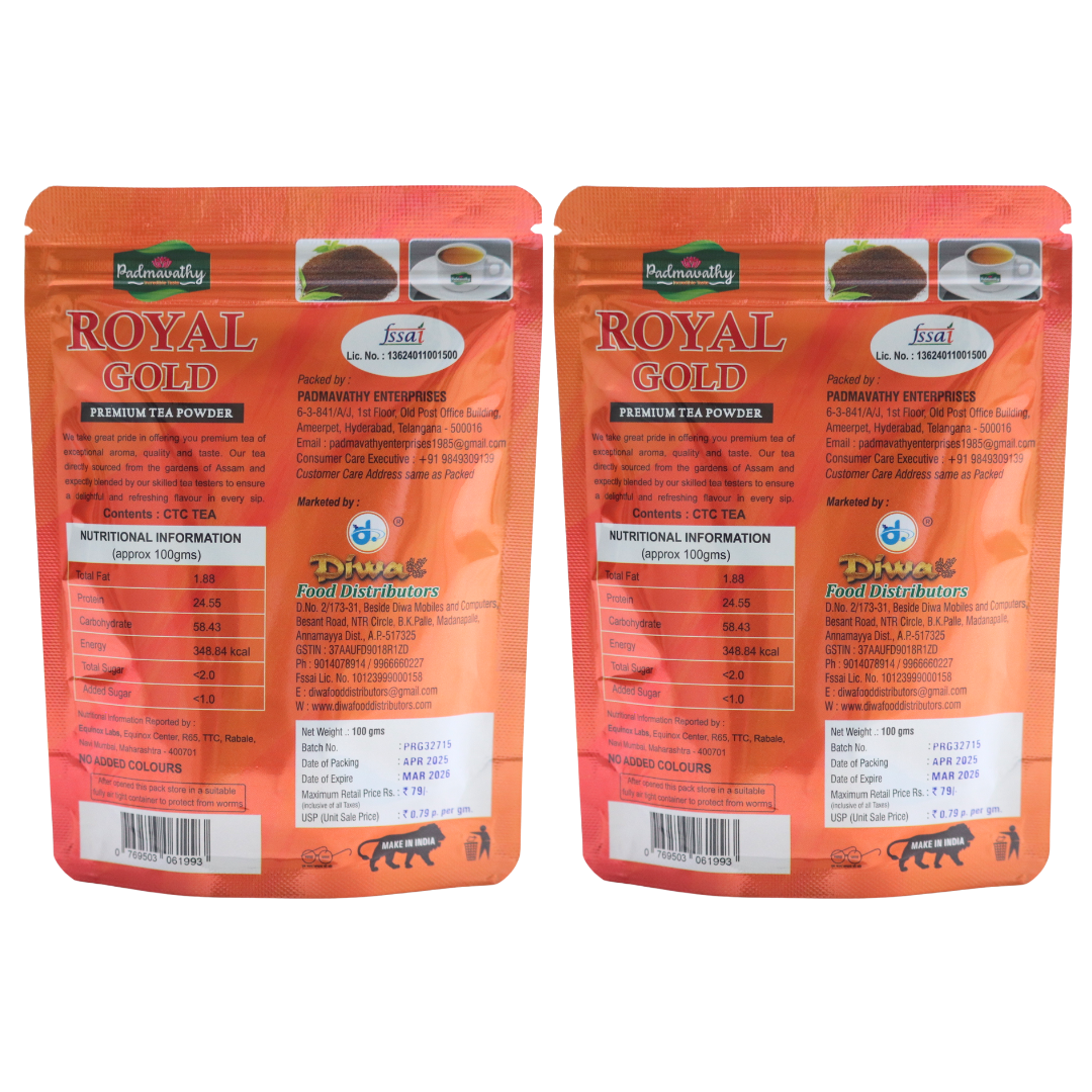 Padmavathy Royal Gold Premium Tea Powder
