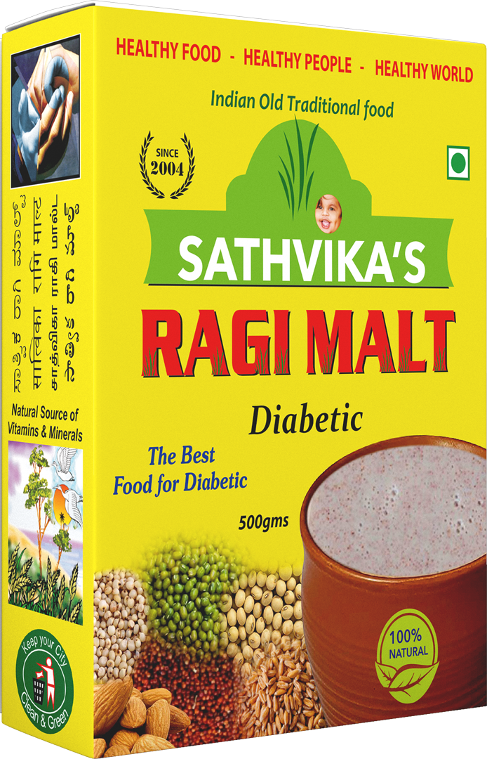 Sathvikas Ragi Malt Diabetic
