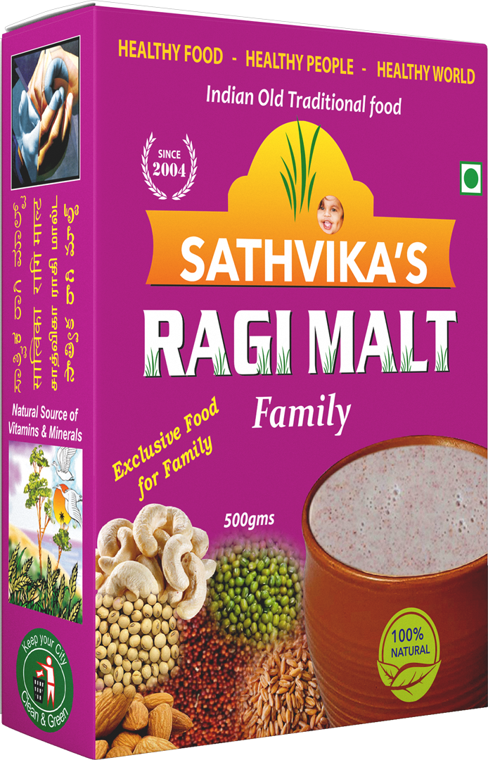 Sathvikas Ragi Malt Family