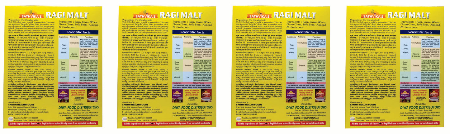 Sathvikas Ragi Malt Diabetic