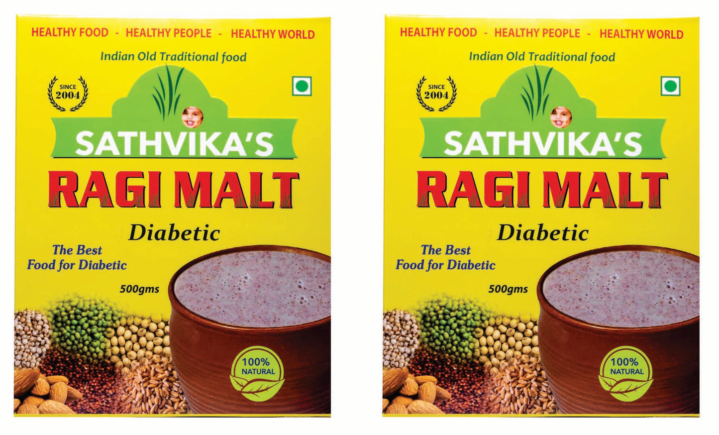 Sathvikas Ragi Malt Diabetic