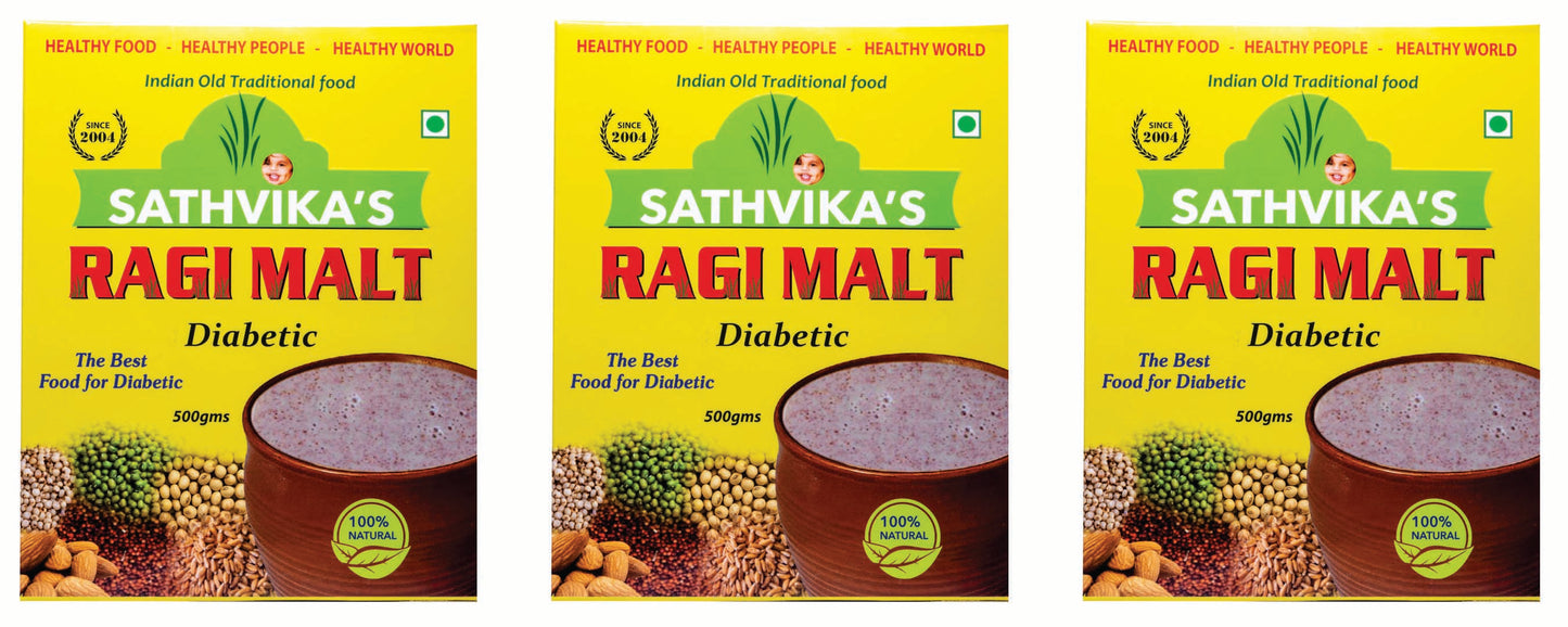Sathvikas Ragi Malt Diabetic