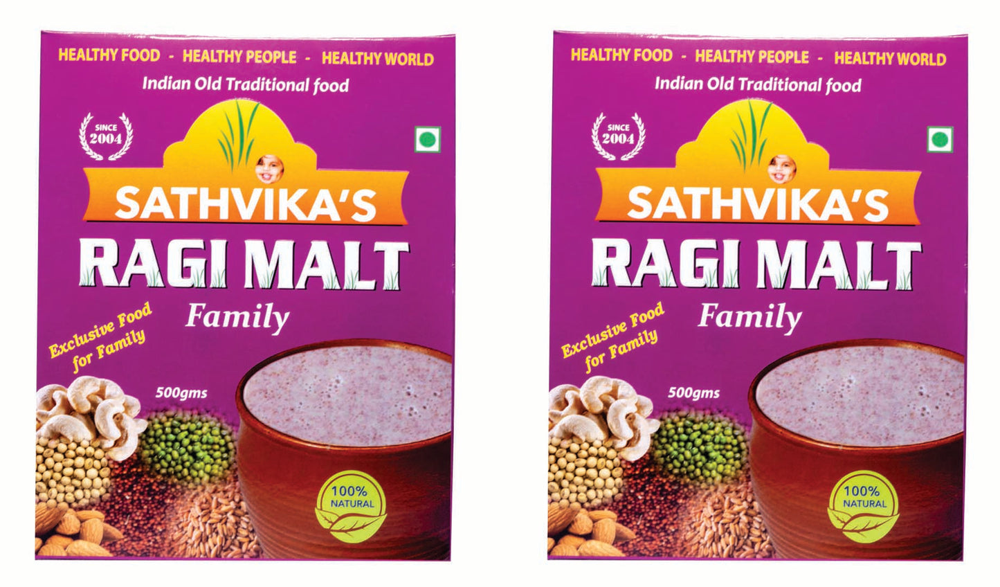 Sathvikas Ragi Malt Family