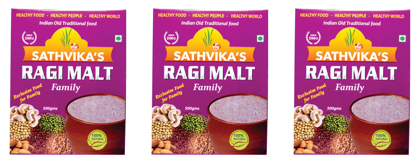 Sathvikas Ragi Malt Family