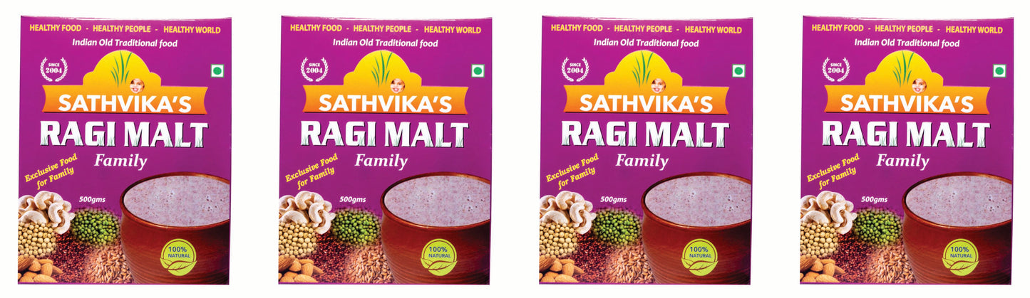 Sathvikas Ragi Malt Family