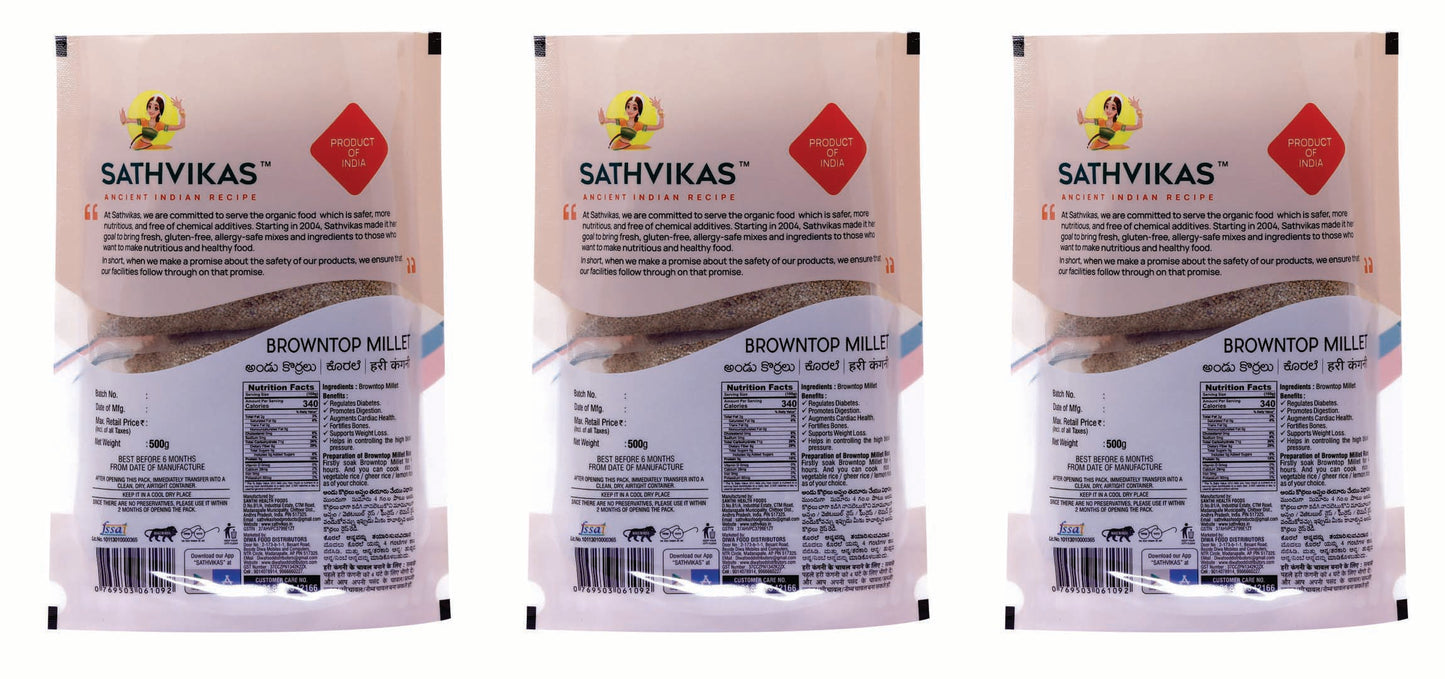 Sathvikas Andu Korralu / Brown Top Millet