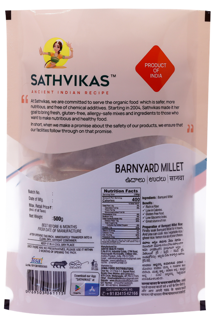 Sathvikas Udarlu / Barnyard Millet