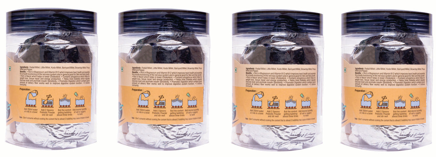 Sathvikas Natural Millets Prebiotic Powder (Pepper Flavour)