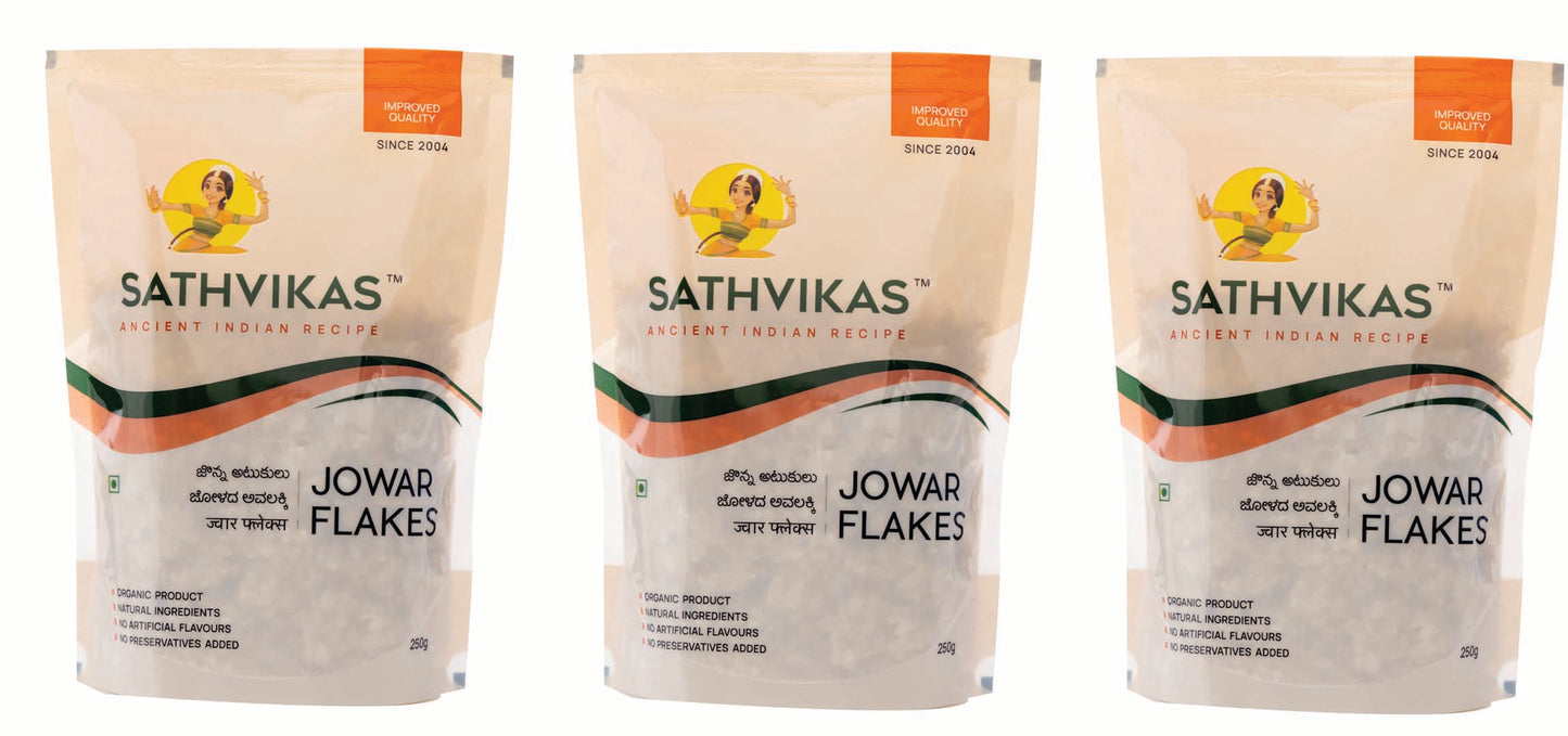 Sathvikas Jonna Atukulu / Jowar Poha / Jowar Flakes