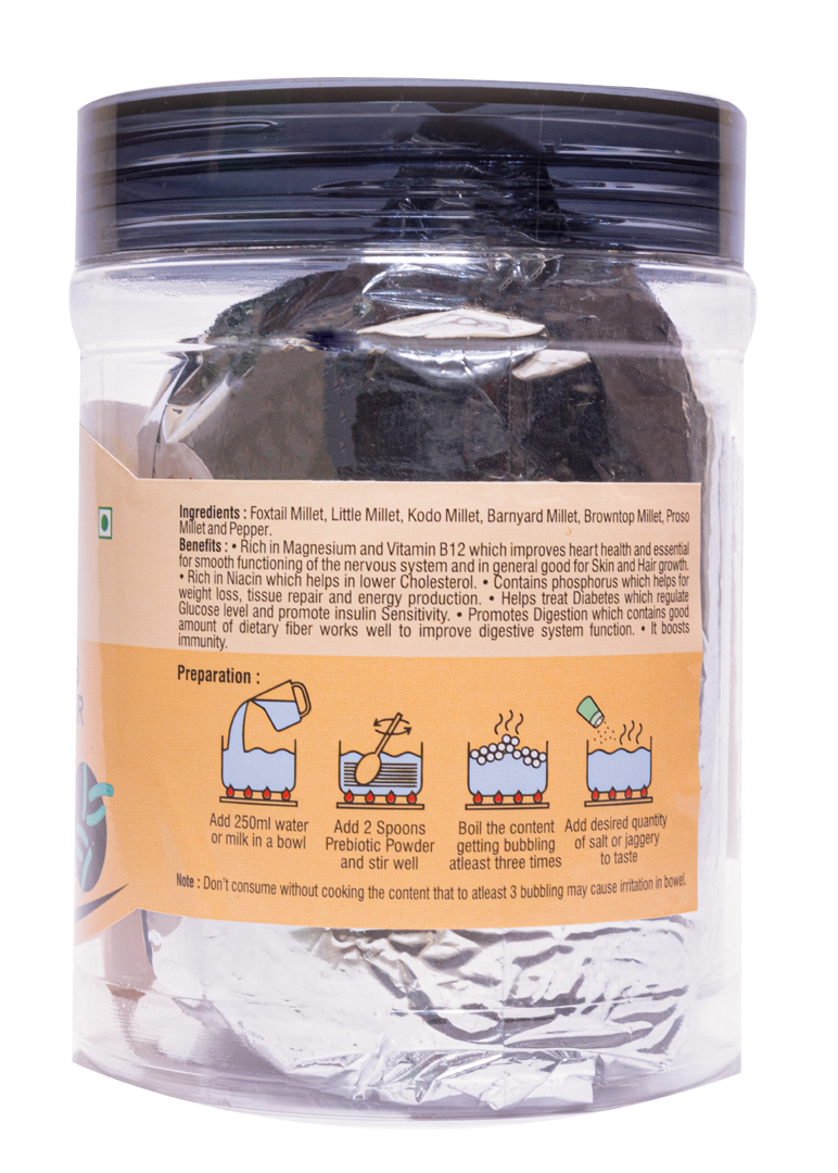 Sathvikas Natural Millets Prebiotic Powder (Cumin Flavour)