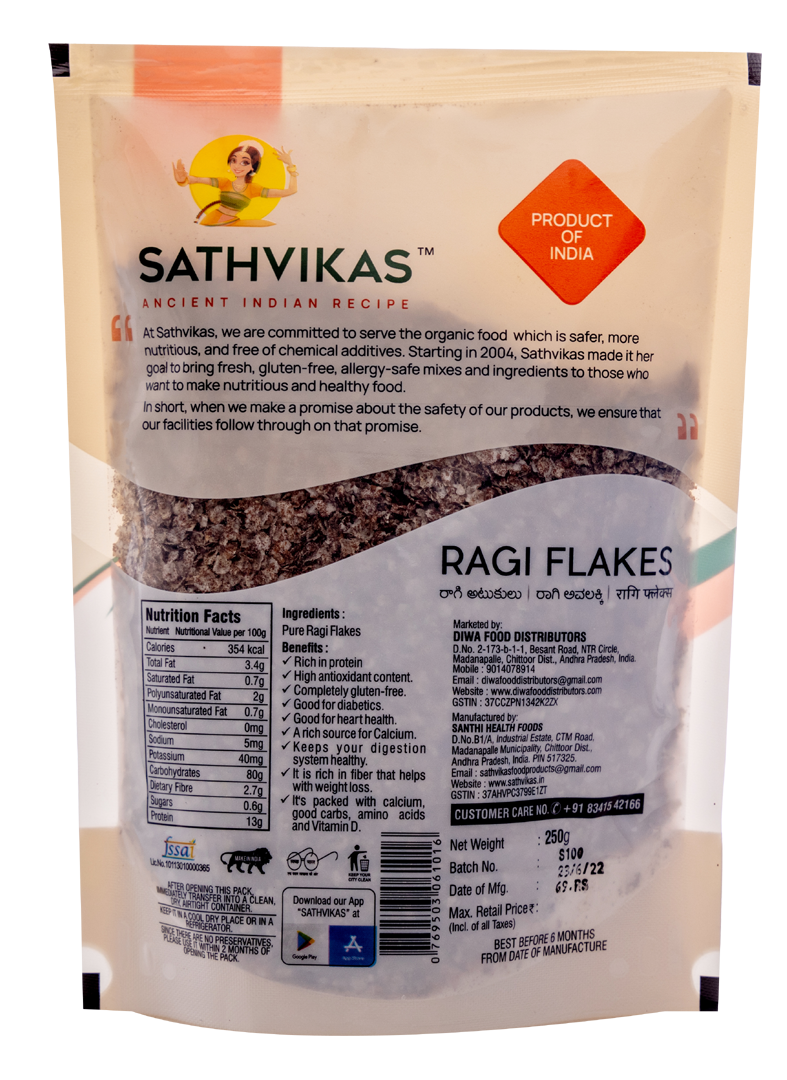 Sathvikas Ragi Atukulu / Finger Millet Poha / Ragi Flakes