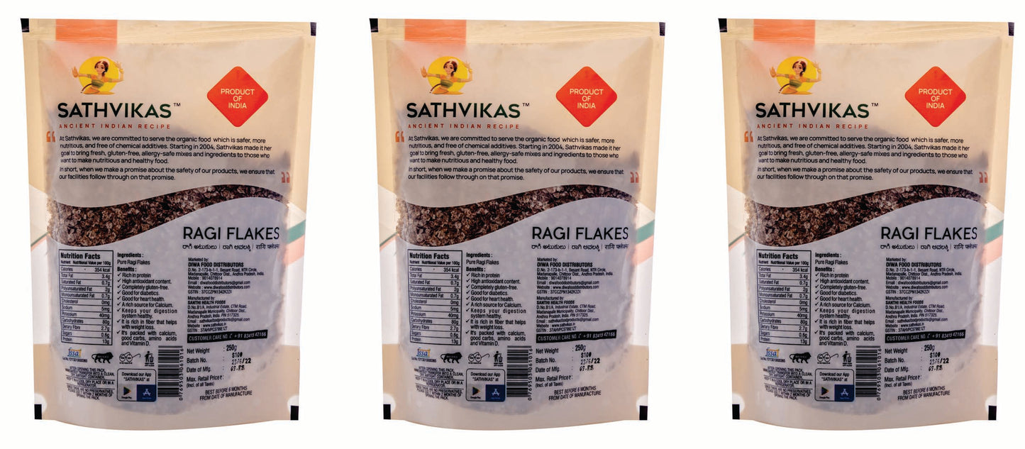 Sathvikas Ragi Atukulu / Finger Millet Poha / Ragi Flakes