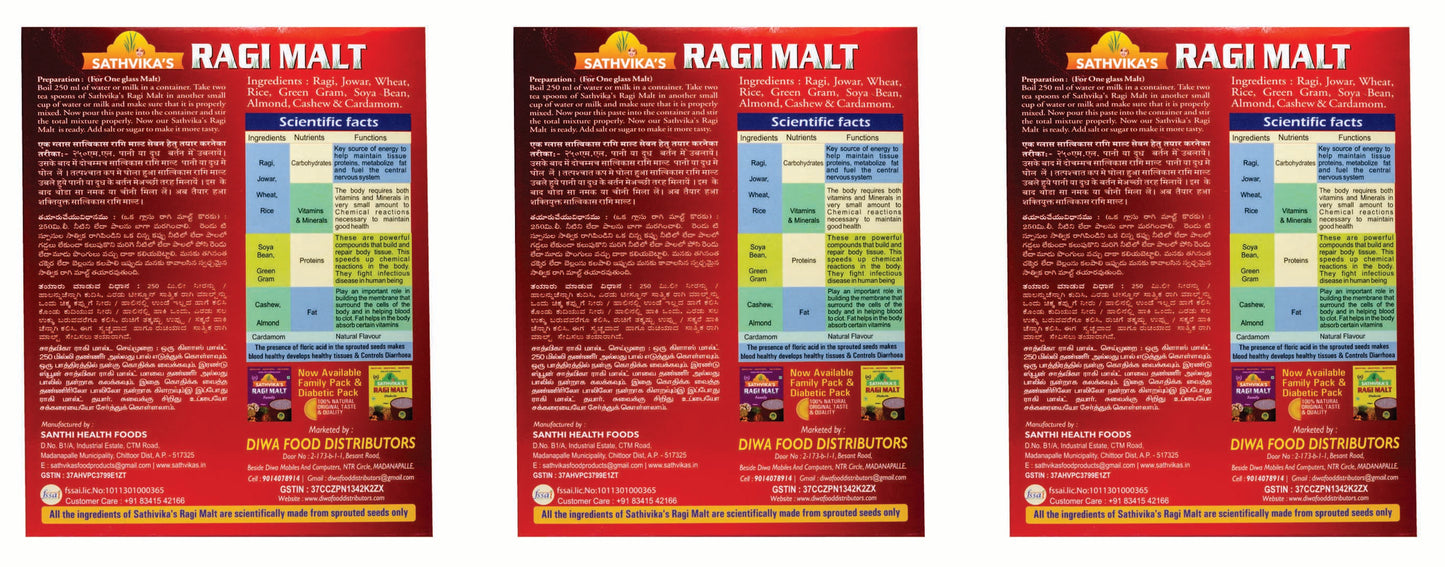 Sathvikas Ragi Malt Children