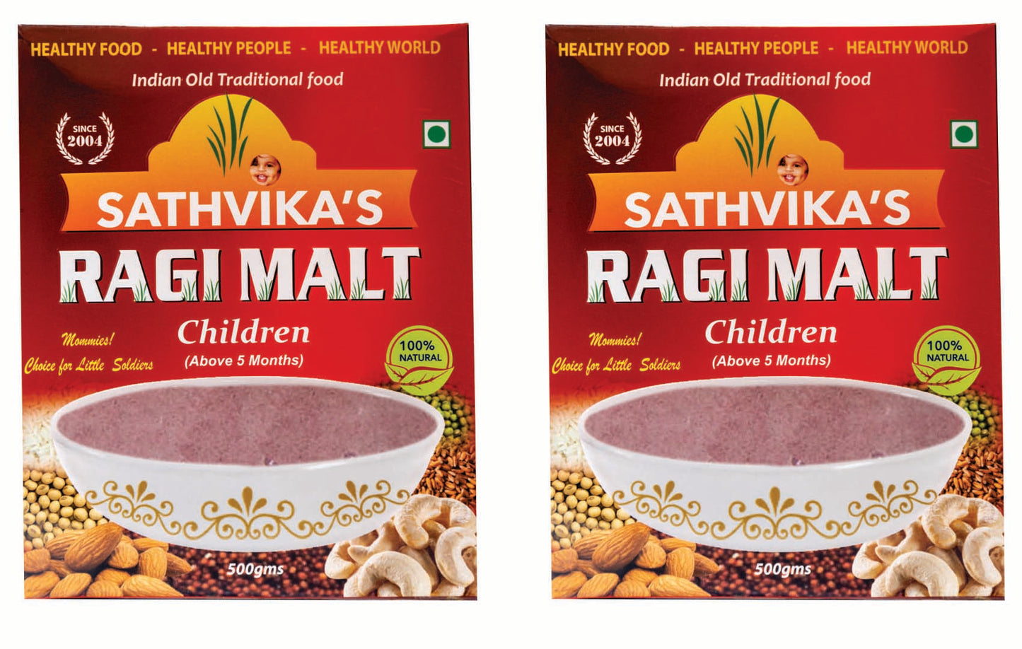Sathvikas Ragi Malt Children