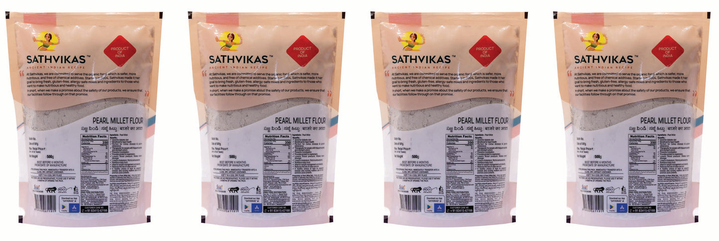 Sathvikas Sajjalu Flour / Pearl Millet Flour