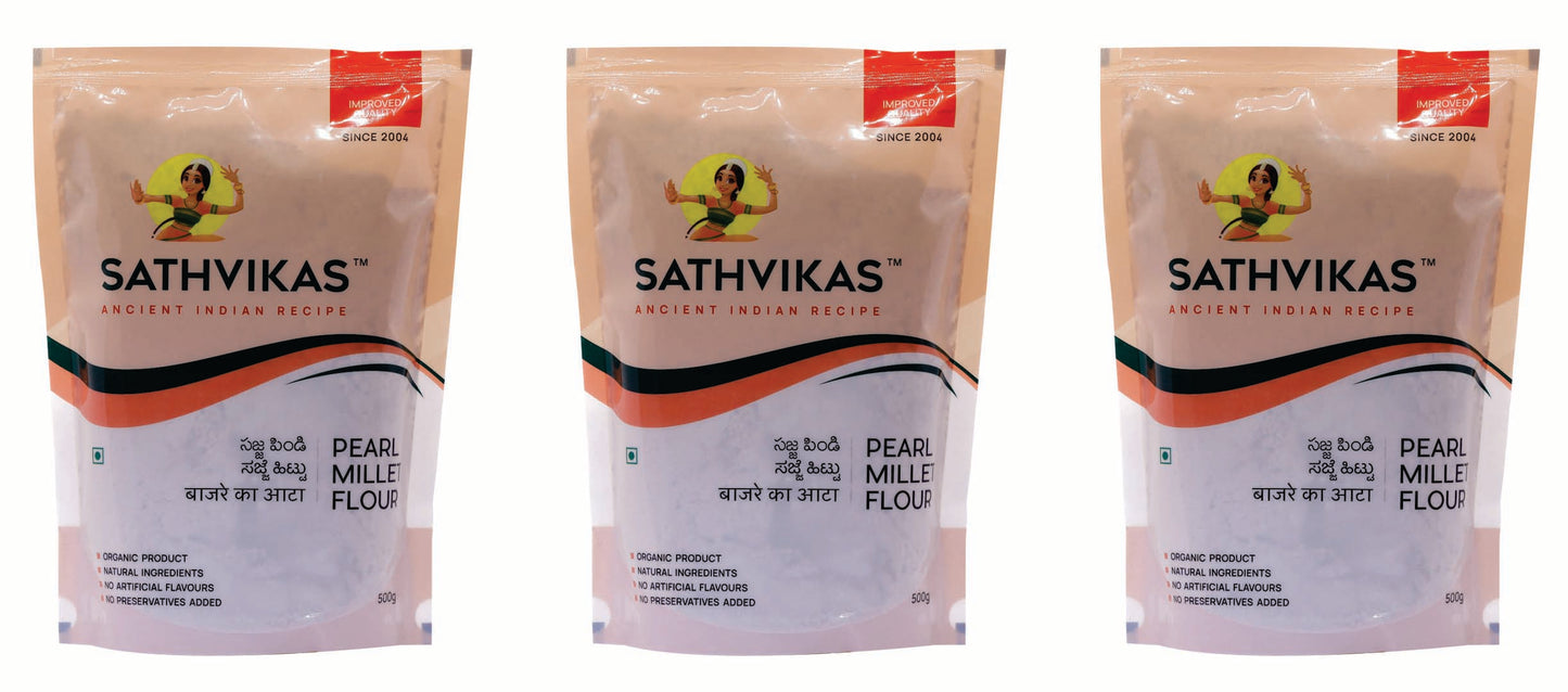Sathvikas Sajjalu Flour / Pearl Millet Flour
