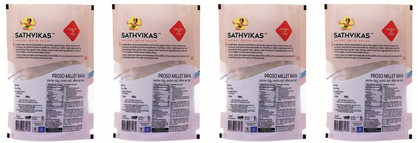 Sathvikas Varigalu / Proso Millet Ravva