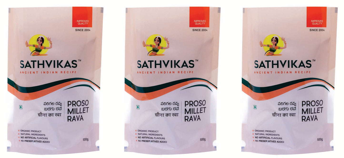 Sathvikas Varigalu / Proso Millet Ravva