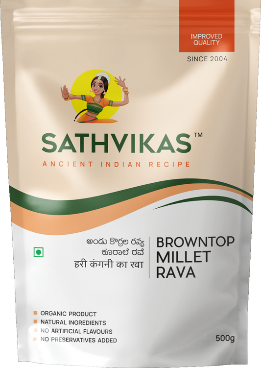 Sathvikas Andu Korralu / Brown Top Millet  Ravva