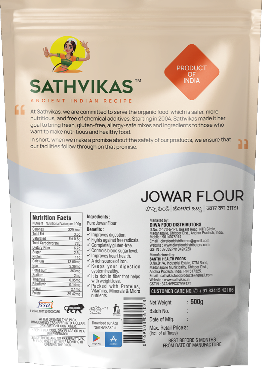 Sathvikas Pacha Jonnalu / Jowar Flour