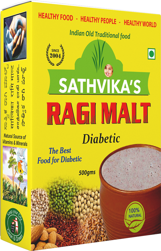 Sathvikas Ragi Malt Diabetic