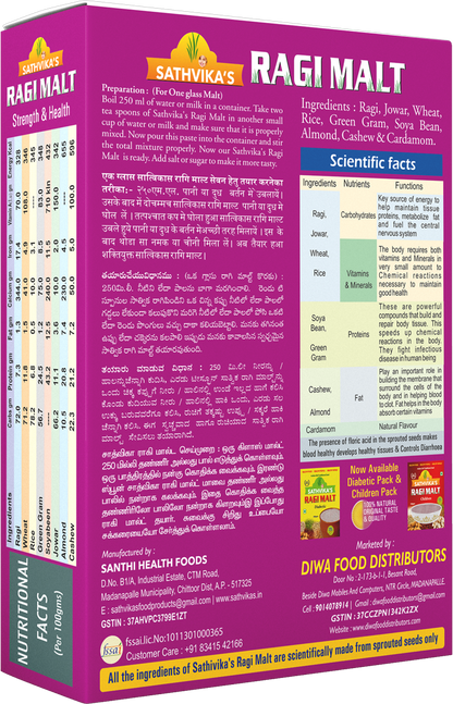 Sathvikas Ragi Malt Family