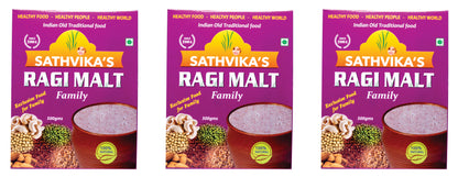 Sathvikas Ragi Malt Family