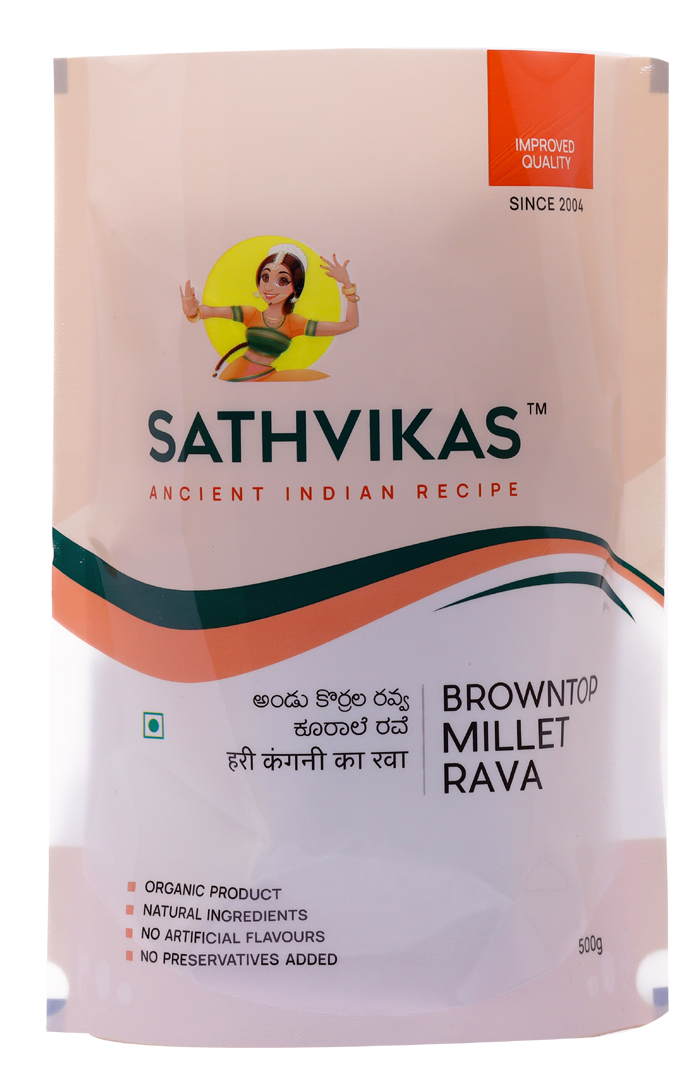 Sathvikas Andu Korralu / Brown Top Millet  Ravva