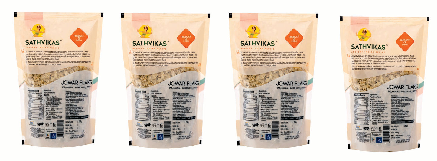 Sathvikas Jonna Atukulu / Jowar Poha / Jowar Flakes