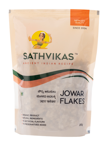 Sathvikas Jonna Atukulu / Jowar Poha / Jowar Flakes