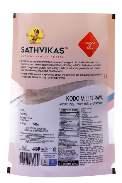 Sathvikas Arikalu / Kodo Millet Ravva