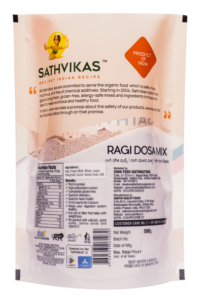 Sathvikas Ragi Dosa Mix