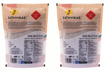Sathvikas Sajjalu Flour / Pearl Millet Flour